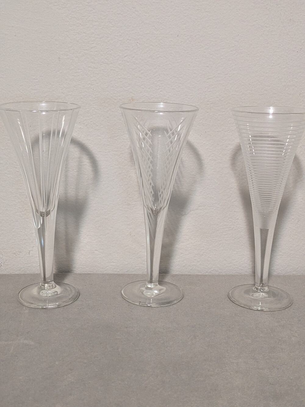 2 Mikasa Cheers Crystal Cordial Glasses Etched Herringbone Horizontal Stripe